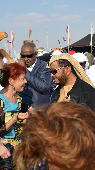 Anna with H.H General Sheikh Mohamed bin Zayed Al Nahyan